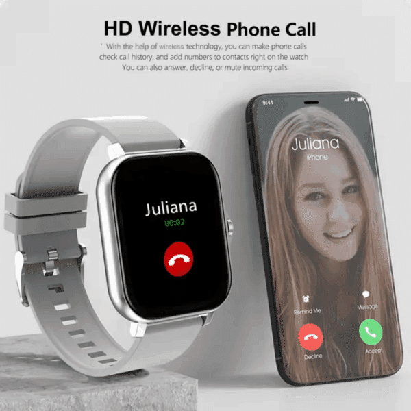 call being received on the y 13 smart watch